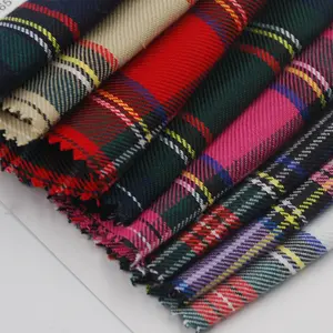 Pant Shirt Fabric New Fashion Yarn Dyed Plaids Check 100 Polyester Fabric For Skirts Shirt School Uniform Fabric