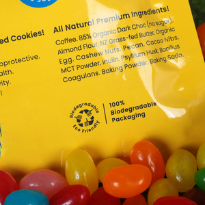 أكياس تغليف مخصصة الطباعة من الميلار بسحاب، أكياس محكمة الإغلاق بالحرارة من رقائق الألومنيوم لتعبئة الحلويات والحلوى القطنية للتسوق - Product Image 5