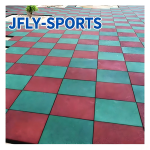 Noise Reduction EPDM <b>Interlocking</b> <b>Floor</b> <b>Tiles</b> Eco Friendly Safe Flooring For Outdoor Fitness Equipment Area Engineering Project - Product Image 1