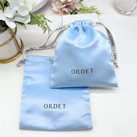 Sac en satin personnalisé avec cordon de serrage pour bijoux, perruques, cadeaux, rangement, avec option d'impression de logo
