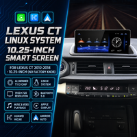Écran de navigation Android Carplay 720p de 10,25 pouces pour Lexus CT200, autoradio stéréo, écran 2012-2018, voiture d'origine sans boutons