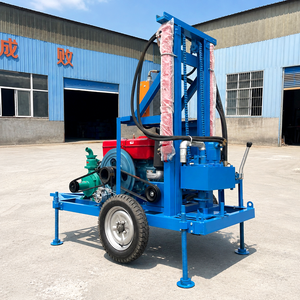 150m 200m profundidade portátil água poço furo perfuratriz fábrica venda direta 30HP motor diesel água poço máquina de perfuração - Product Image 1