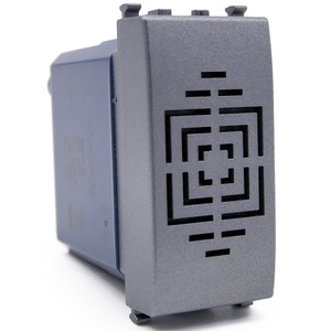 Buzzer gris compatible avec le système d'interphone Vimar Arke - Product Image 1