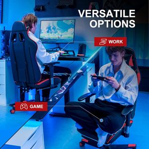 Chaise de course pour joueur PC style basique personnalisable vente en gros siège de jeu d'ordinateur en cuir inclinable à bas prix pour le bureau - Product Image 3