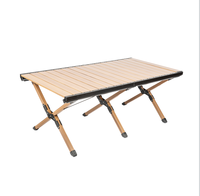 Table de camping en aluminium EFT-2322 88/115/150cm, pliable, portable, pour pique-nique et barbecue