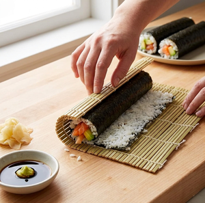 Alfombrilla de Bambú Natural para <span class=keywords><strong>Sushi</strong></span>, Ecológica, Reutilizable, Herramienta para Enrollar, Certificada por la FDA y LFGB, Utensilios de Cocina para Preparar <span class=keywords><strong>Sushi</strong></span> Japonés - Product Image 5