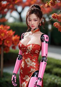 จัดส่งฟรี หุ่นยนต์<span class=keywords><strong>ป</strong></span>ระดิษฐ์อัจฉริยะตกแต่งชุดกี่เพ้าสไตล์ตะวันออกสำหรับผู้หญิง รู<span class=keywords><strong>ป</strong></span>หน้าและขนาดใบหน้าหลากหลายรูปแบบ - Product Image 2