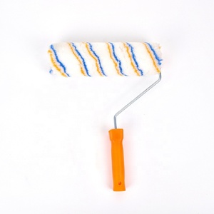 Rouleau à <span class=keywords><strong>peinture</strong></span> en polyester à poignée en plastique, personnalisable, bleu et jaune, <span class=keywords><strong>pour</strong></span> une <span class=keywords><strong>peinture</strong></span> rapide - Product Image 2
