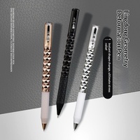 Bille à bille rétractable tendance en gel anti-stress 0,5 mm, forme géométrique diamantée, transformable, 14 cm