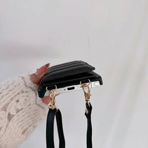 Lujo Litchi PU cuero The Puffer Wallet funda de teléfono para Google <span class=keywords><strong>Pixel</strong></span> <span class=keywords><strong>6</strong></span> 7 8 9 Pro 6A 7A 8A tarjeta dinero ranuras colgante cuerda cubierta - Product Image 6