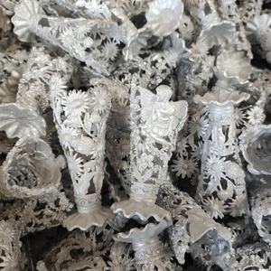 Flacon de <span class=keywords><strong>parfum</strong></span> en verre de 25 ml, design féerique en métal breveté, flacon d'huile essentielle givré, flacons d'attar rechargeables, sortie d'usine # 58968 - Product Image 3