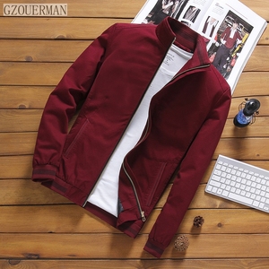 नए पुरुषों की जैकेट कोट कपास लंबी आस्तीन के सामने पुरुषों के शीर्ष कपड़े जिपर ठोस रंग के कैजुअल पुरुषों की जैकेट - Product Image 6