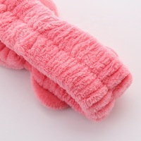 Bandeau en tissu éponge coréen JY écologique avec nœud, haute élasticité, antidérapant, doux et confortable pour femmes, spa et douche