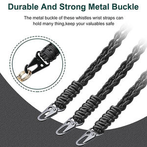 Cordon de téléphone tressé haute résistance 6X pour camping en extérieur avec pendentif boucle bec d'aigle et porte-clés de survie - Product Image 2