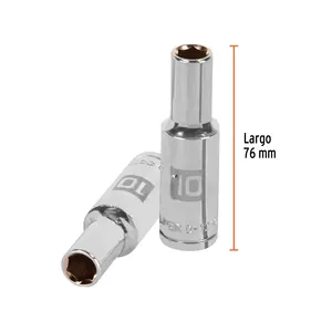 Truper 6 Unidades De Dado Largo De 10 mm Con 6 Puntas Cuadro 1/2 'Caja De Socket longitudinale - Product Image 3