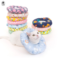 Collier élisabéthain pour chats chiens collier de récupération en cuir rembourré solide anti-morsure lécher chirurgie cicatrisation des plaies protecteur animal de compagnie