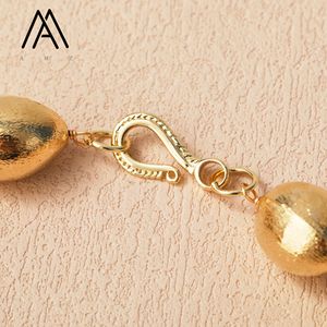 Collar de Cadena Enrollada a Mano con Perlas de Agua Dulce Barrocas Chapadas en Oro de Alta Calidad y Cuentas de Larimar, Material Principal Latón - Product Image 6