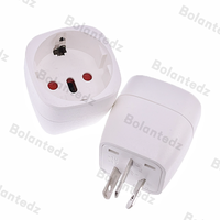 Adaptateur de voyage intégré pour l'Italie, la Suisse, le Brésil, standard européen, avec protection de sécurité, porte EU-16