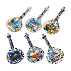 Fujian keramische gitaar koelkastmagneten stadsgezicht azulejo patroon milieuvriendelijk waterdicht |   Aangepaste patronen |   Direct van de fabriek - Product Image 6