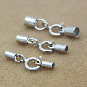 Vòng Tay Dây Da Bạc Sterling 925 Móc Cài Tôm Hùm Vòng Cổ Đường Kính 1/1.5/2/3/3.5/4Mm Đầu Nối Để Làm Trang Sức - Product Image 3
