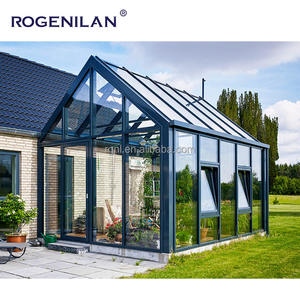 Rogenilan Aislamiento Energía Eficiente Jardín al aire libre Vidrio Sunrooms Prefab Aluminio Enmarcado Pequeña <span class=keywords><strong>casa</strong></span> pequeña - Product Image 4