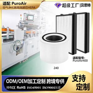 Meilleur filtre purificateur d'air H13 H12 H11 True HEPA à charbon actif plissé pour PuroAir 400 - Product Image 5