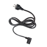 Câble d'alimentation PC H05VV-F 3C*0.75MM2 avec fiche européenne à angle droit 3 broches IEC C13 220 Volts