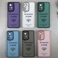 Pour Xiaomi Note 12 11 Pro 4G 5G Coque de téléphone transparente antichoc Protection de l'appareil photo Coque arrière Accessoires mobiles gratuits