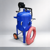 Machine de sablage automatique rotative pour le traitement par sablage de surfaces de pièces en série