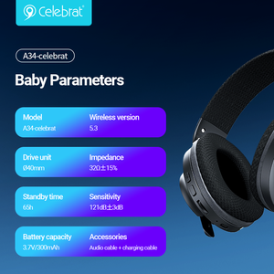 Casque de jeu sans fil hybride HiFi stéréo à faible latence, transmission BT haute vitesse et stable - Product Image 5