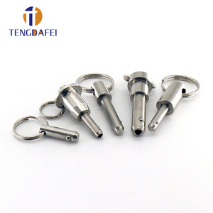 Broches à dégagement rapide Tengdafei en acier inoxydable à extrémité sphérique robustes avec anneau de levage usage général - Product Image 3