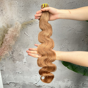 100% Virgin Human Hair #30 Honey Brown <b>Body</b> <b>Wave</b> Bundles Grade 12A Unprocessed Brazilian Remy Hair Extensions - Product Image 3