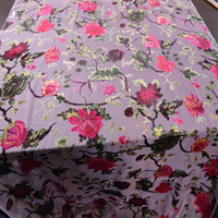 Nouvelle mode imprimé doux Burn Out soie velours tissu pour attrayant dame gracieux excellent châle vêtement vêtements