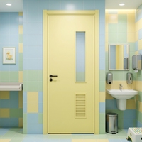 Portes à persiennes de style moderne pour salle de bain, étanches, en acier, pour toilettes publiques et hôpitaux