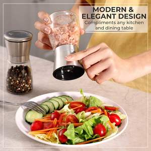 Kitchen Tools Salt <b>Pepper</b> <b>Grinder</b> Stainless Steel Ceramic Burr Electric Rechargeable Battery Powered Eco-Friendly Spice <b>Grinder</b> - Product Image 4