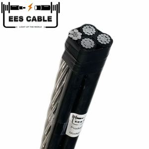 <span class=keywords><strong>0.6</strong></span>/<span class=keywords><strong>1kV</strong></span> ABC Cáp Duplex Triplex quadruplex nhôm dây dẫn 3*1/0 + 1/0awg xlpe cách nhiệt trên không kèm cáp - Product Image 3