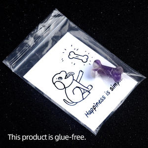 Vente en gros de cartes de guérison en cristal naturel d'agate 35mm, os de chien gravé, <span class=keywords><strong>carte</strong></span> de Noël créative et amusante - Product Image 5