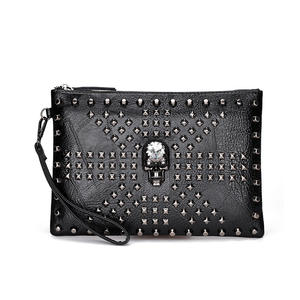 Nouvelle Pochette Vintage Homme Motif Crâne Protection RFID Doublure Polyester Portefeuille Long Grande Capacité Sac à Main Enveloppe Tendance - Product Image 3