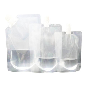 Pochette Doypack transparente avec bec verseur 500 ml, anti-fuite, pour jus, lait, thé et autres boissons - Product Image 3