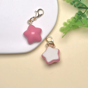 Accesorios Creativos para Manualidades, Llavero con Forma de Estrella, Cadenas para Teléfono, Mini Estrellas de Plástico Coloridas, Colgante para Llavero - Product Image 5