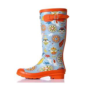 Stivali da pioggia Wellington da <span class=keywords><strong>donna</strong></span> sopra il ginocchio per la caccia estiva e invernale comodi per le donne - Product Image 4