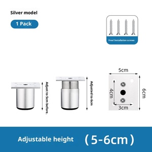 Ayarlanabilir Teleskopik Dayanıklı Ayak Desteği Mobilya Ayağı Sehpa Çekyat TV Dolabı Güçlü Yük Taşıma Özelliği Korozyon Önleyici - Product Image 1