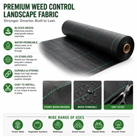Toile tissée en polypropylène pour couverture de sol agricole, tissu paysager robuste, barrière anti-mauvaises herbes pour une utilisation durable