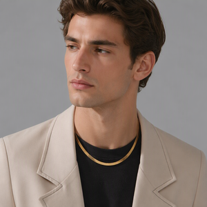 Collana Flessibile a Spina di Pesce in Acciaio Inossidabile, Placcata <span class=keywords><strong>Oro</strong></span> Rosa/Argento/<span class=keywords><strong>Oro</strong></span>, Catena Unisex di Tendenza - Product Image 4
