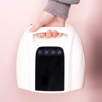Sèche-ongles UV sans fil de qualité professionnelle, rechargeable, 4 réglages de minuterie, lampe UV LED blanche 96W pour ongles en gel avec base en métal