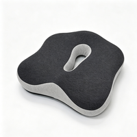 Coussin carré respirant en mousse à mémoire de forme avec maille anti-acariens, fermeté moyenne, pour chaise de bureau, voiture, utilisation multi-scènes