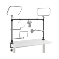Support de bureau en métal NEEWER NK002 avec 2 rotules et pince super robuste pour rig de caméra aérienne, accessoires de studio photo NK002