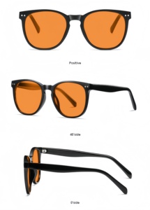 थोक उच्च अंत पूर्ण रिम यूनिसेक्स एंटी-ब्लू लाइट चश्मा पुरुषों के लिए 90 ग्लास फ्रेम 100% ब्लू-लाइट ब्लॉकर ओएम - Product Image 4