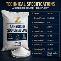 Acetato de Sodio Anhidro para Solución de Amortiguación Farmacéutica, Excipiente