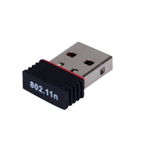 Mini Adaptador Inalámbrico USB 2.0 de Red WiFi LAN de 150Mbps, Dongle Externo Wi-Fi RTL8188FTV para PC y Laptop
